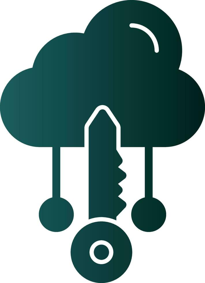 wolk toegang vector icoon ontwerp