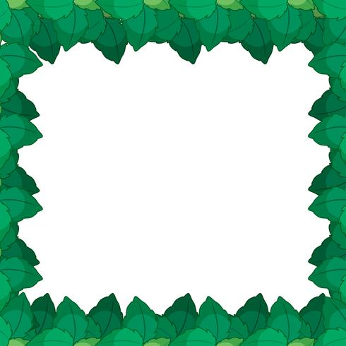 Groene leafe aard frame vector