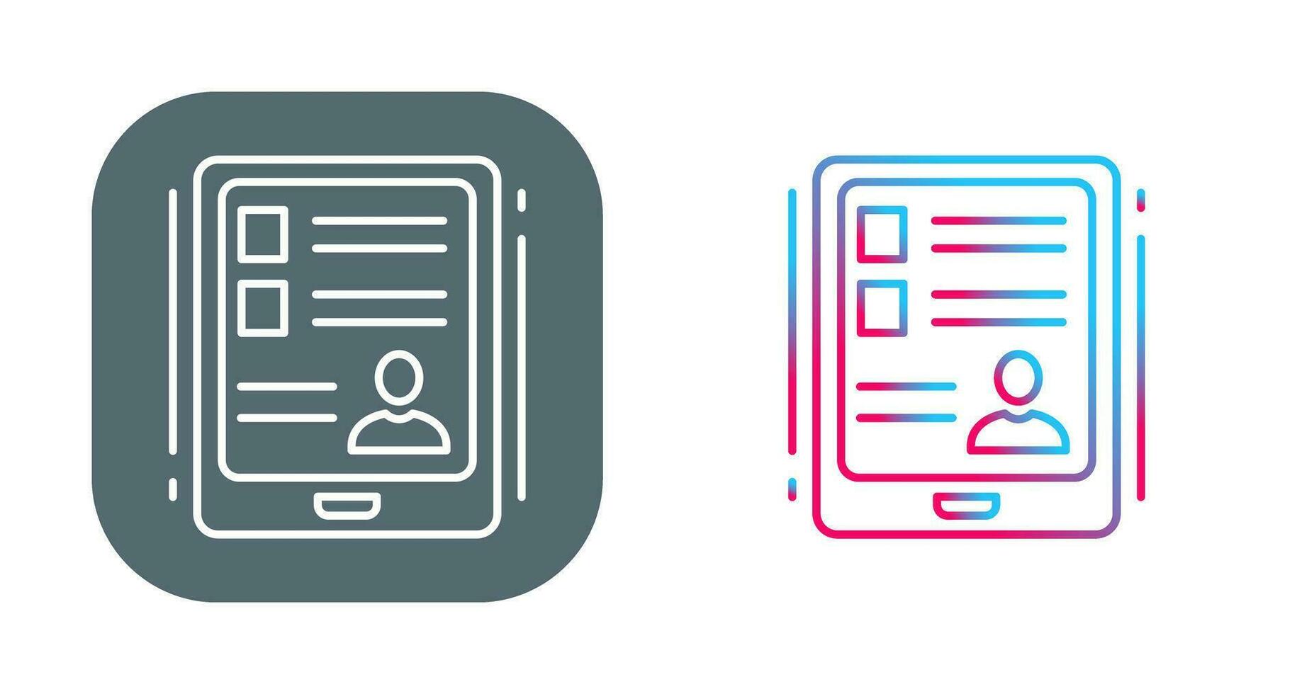 tablet vector pictogram