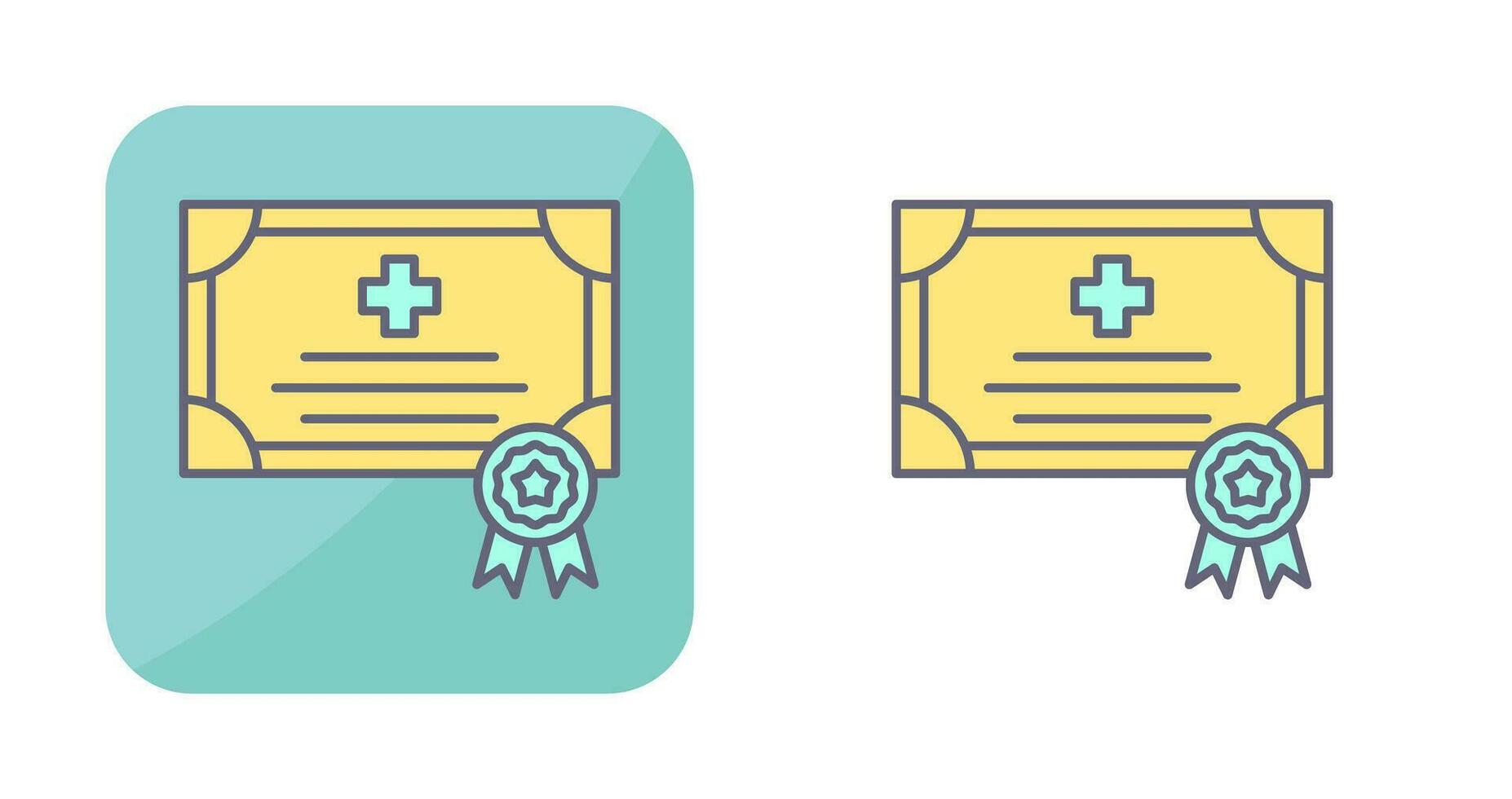 certificaat vector pictogram