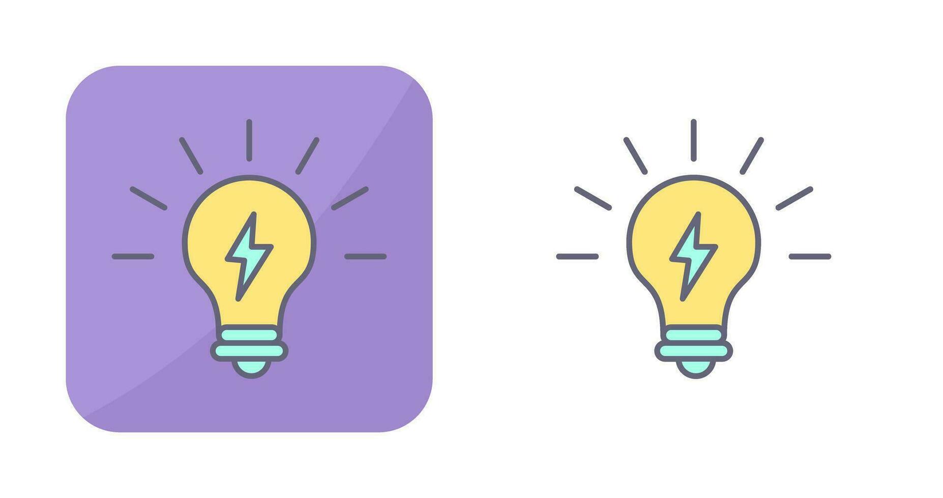 gloeilamp vector pictogram