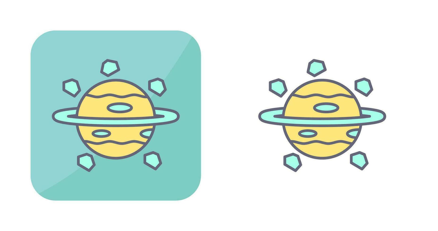 Saturnus vector icoon