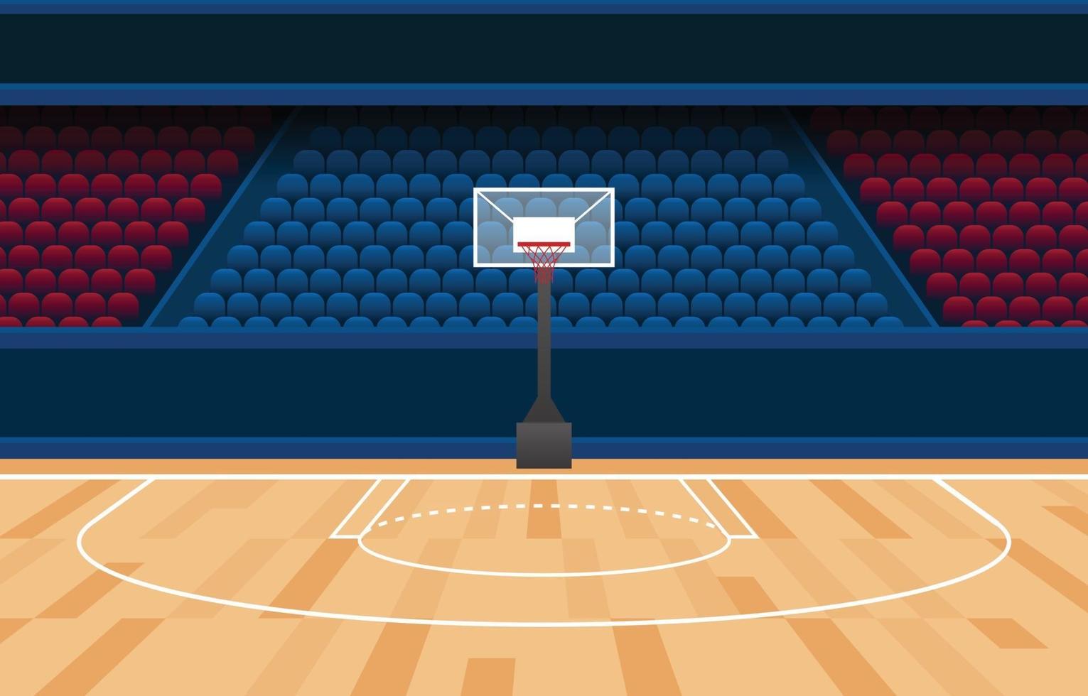 basketbal stadion achtergrond concept vector