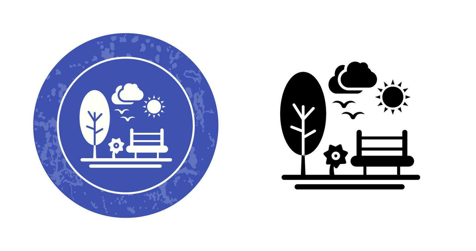 park vector pictogram