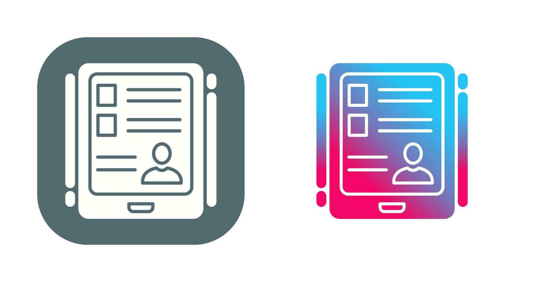 tablet vector pictogram