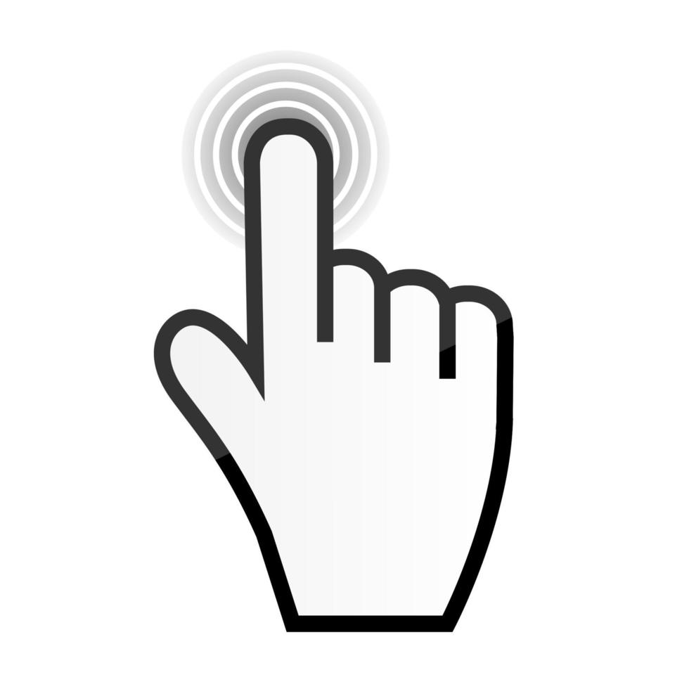 muis hand cursor vectorillustratie vector