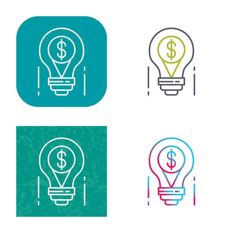 gloeilamp vector pictogram