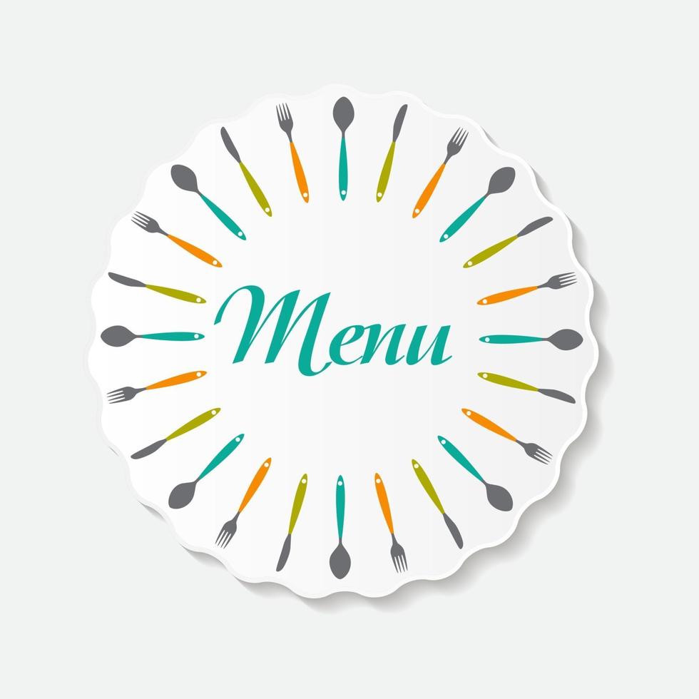 restaurant menu achtergrond sjabloon vectorillustratie vector