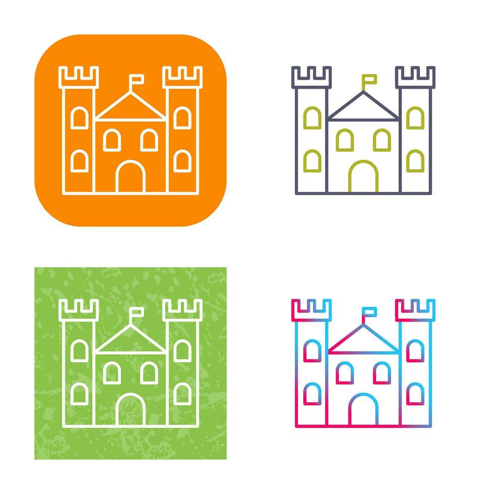 kasteel vector pictogram