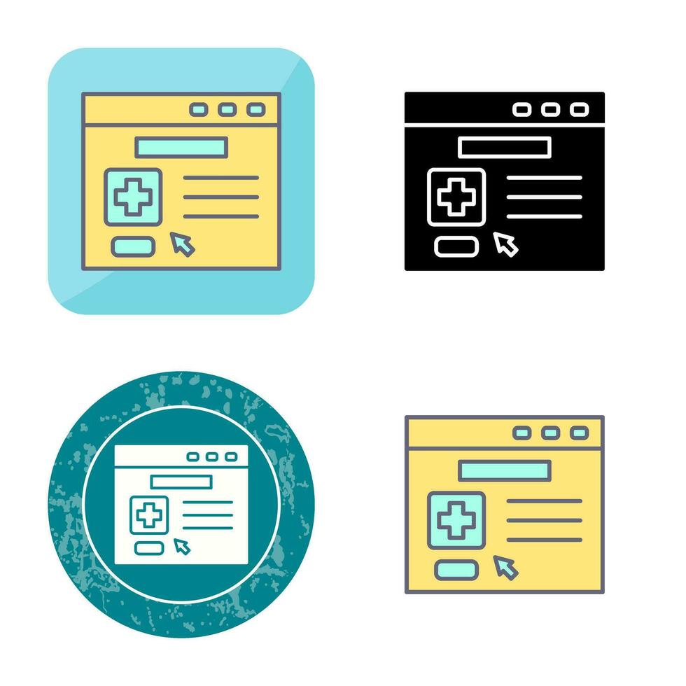 browser vector pictogram