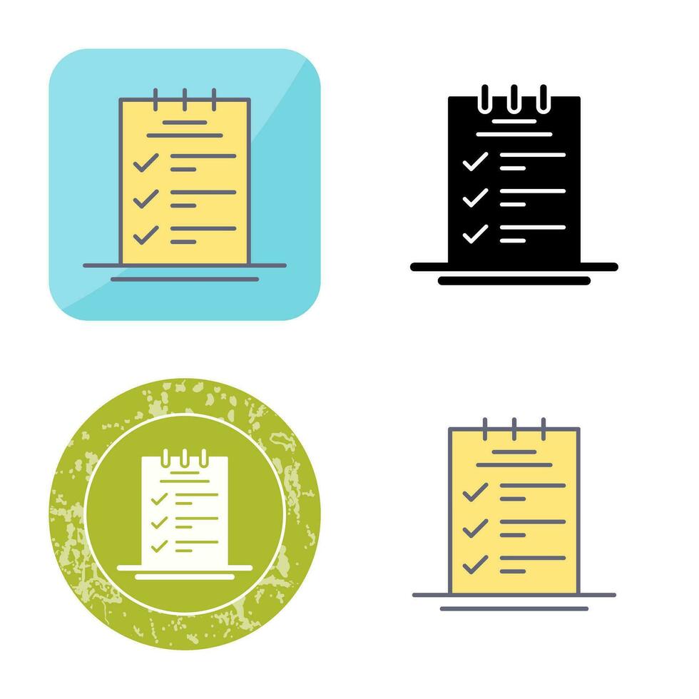 reservering checklist vector icoon