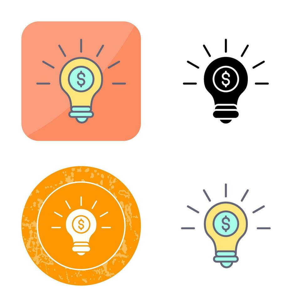 gloeilamp vector pictogram