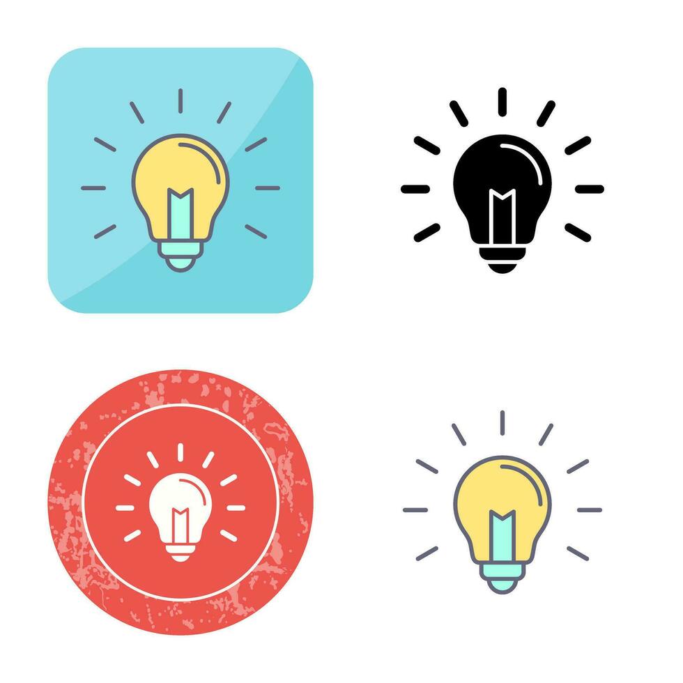 gloeilamp vector pictogram