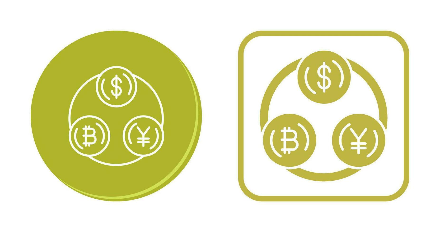 valuta wisselen vector pictogram