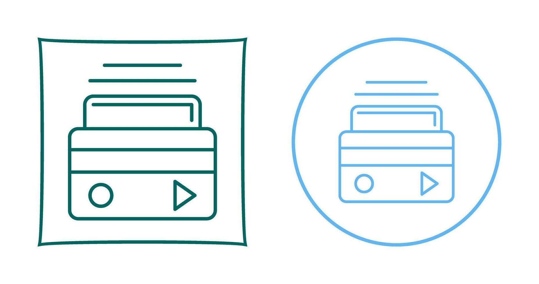 ATM-kaart vector pictogram