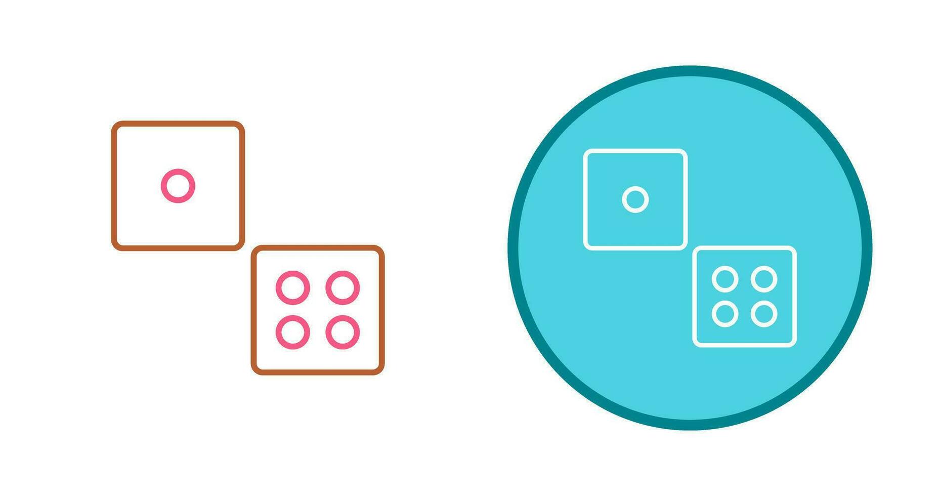 dobbelstenen vector icon