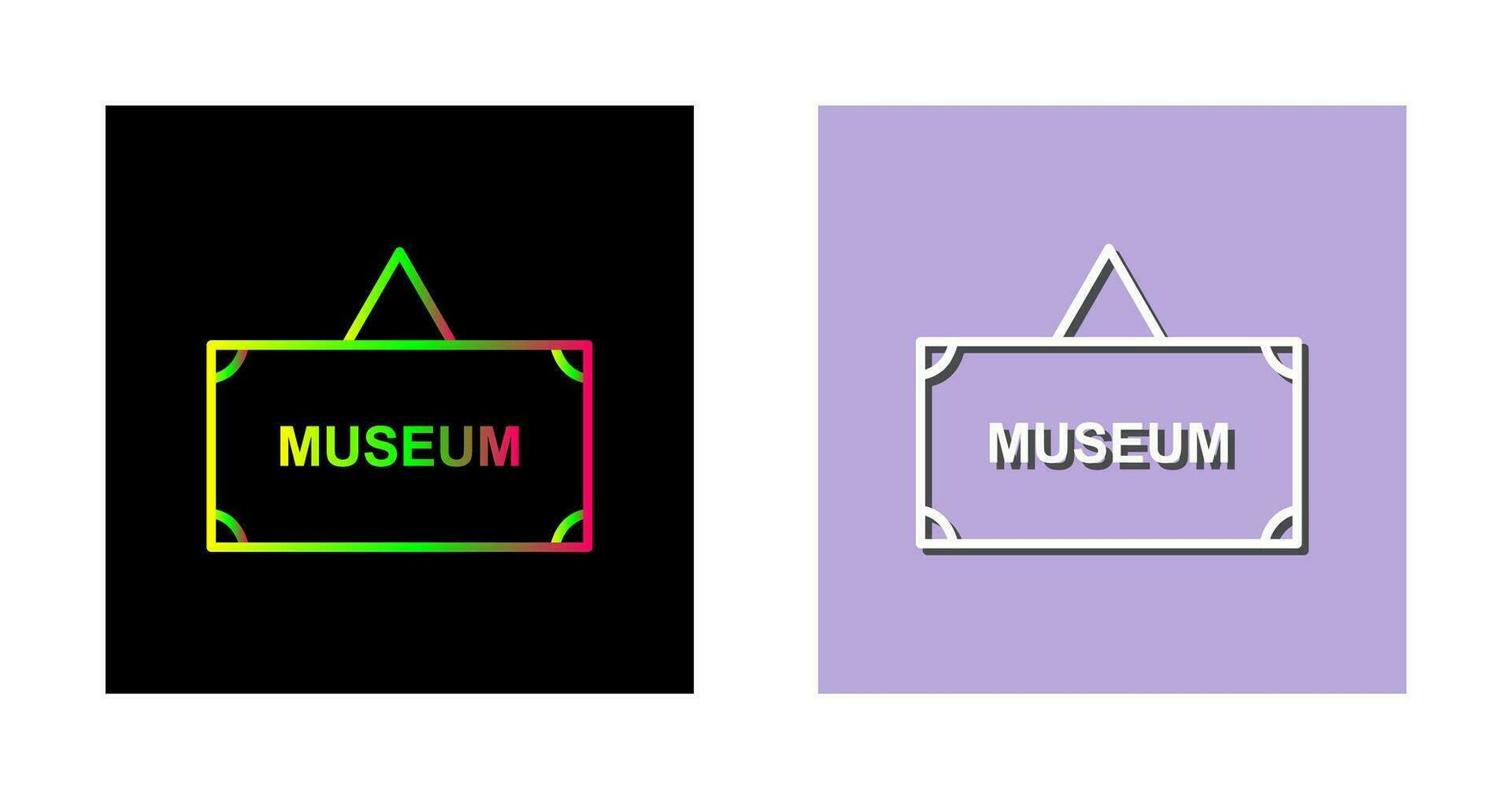 museum label vector icoon