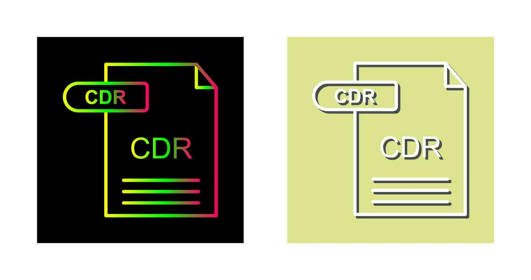 cdr vector icoon