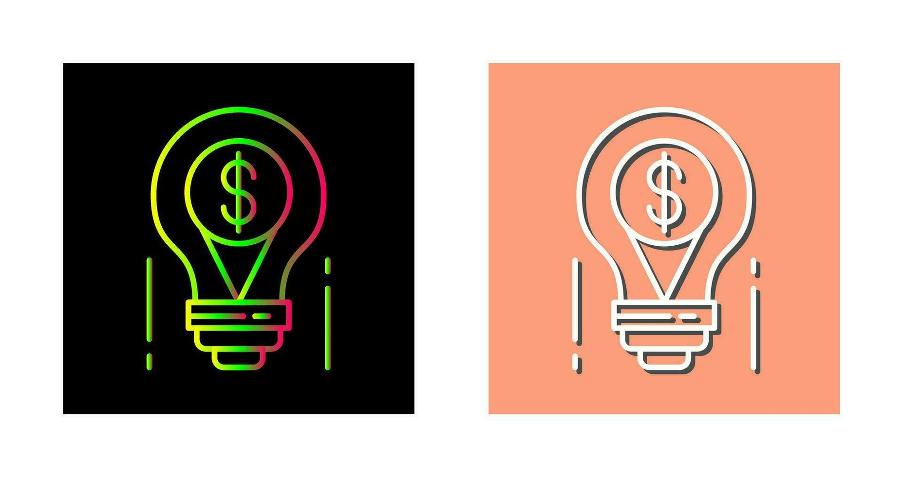 gloeilamp vector pictogram