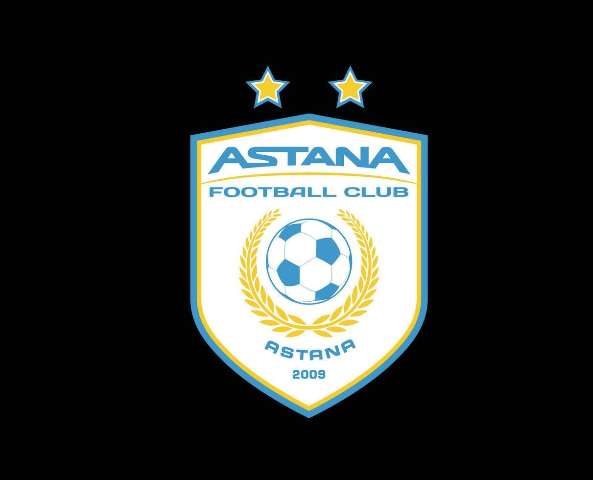 fc astana logo club symbool Kazachstan liga Amerikaans voetbal abstract ontwerp vector illustratie met zwart achtergrond