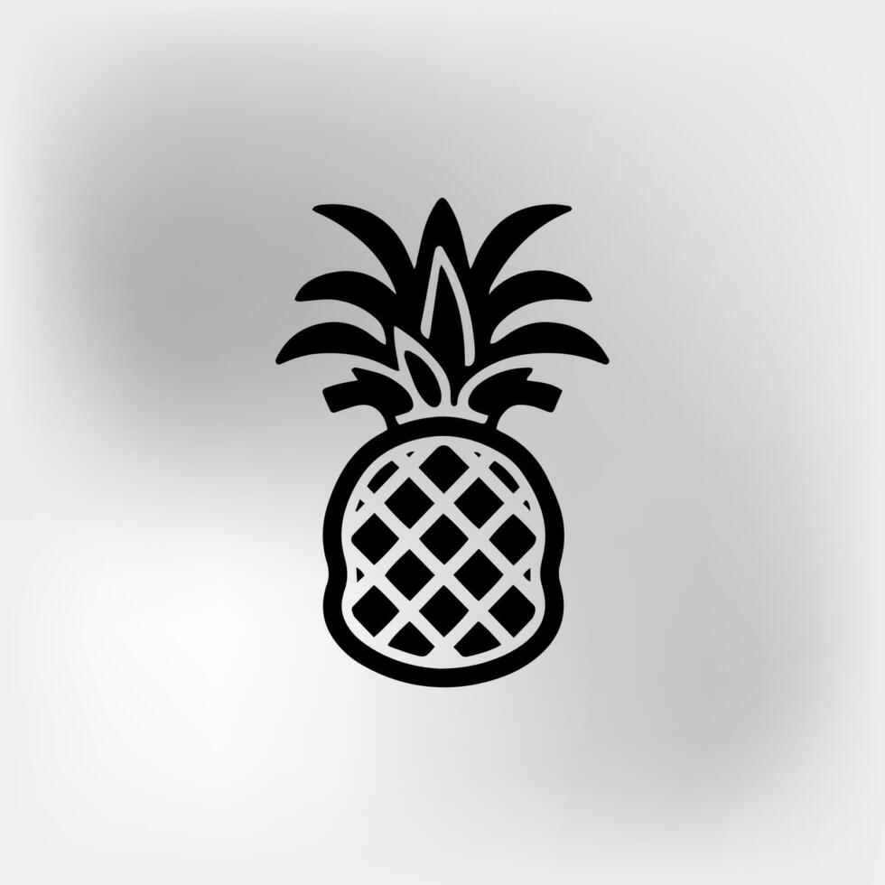 vector illustratie van ananas icoon