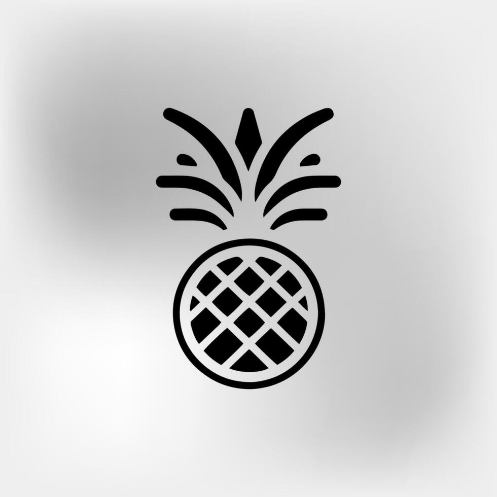 vector illustratie van ananas icoon