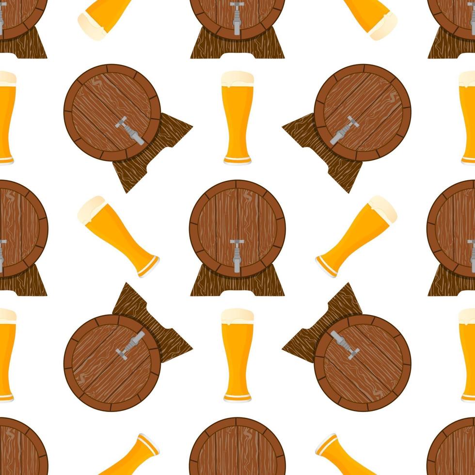 illustratie op thema groot gekleurd patroon oktoberfest vector