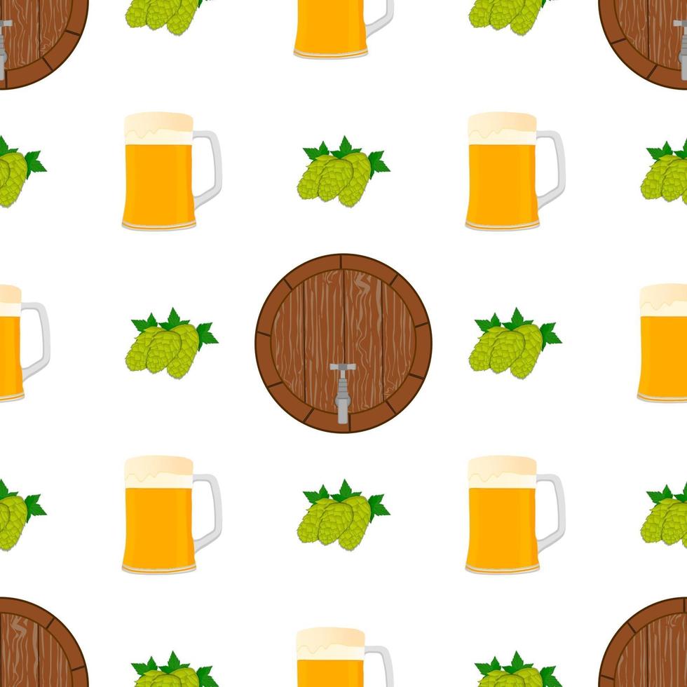 illustratie op thema groot gekleurd patroon oktoberfest vector