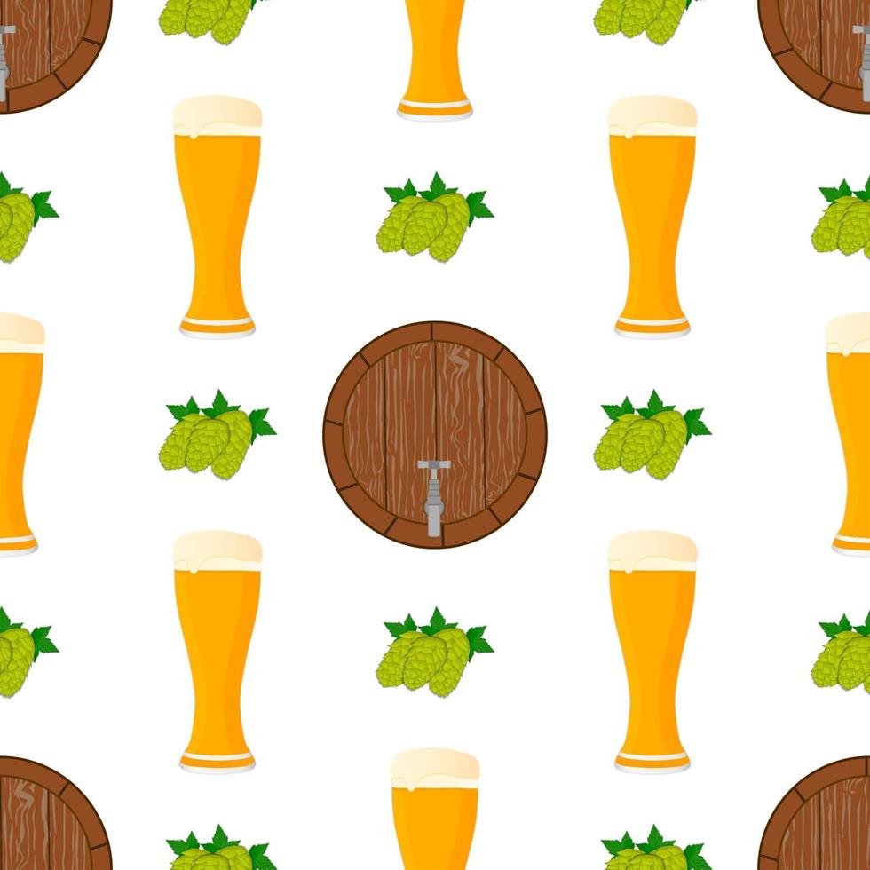 illustratie op thema groot gekleurd patroon oktoberfest vector