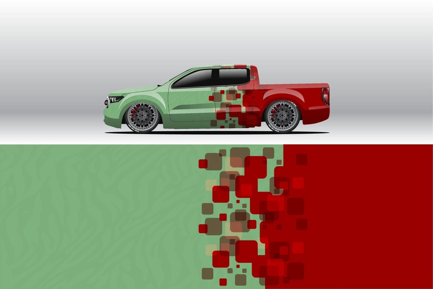 auto wrap sticker ontwerpen voor race livery of dagelijkse auto vinyl sticker vector