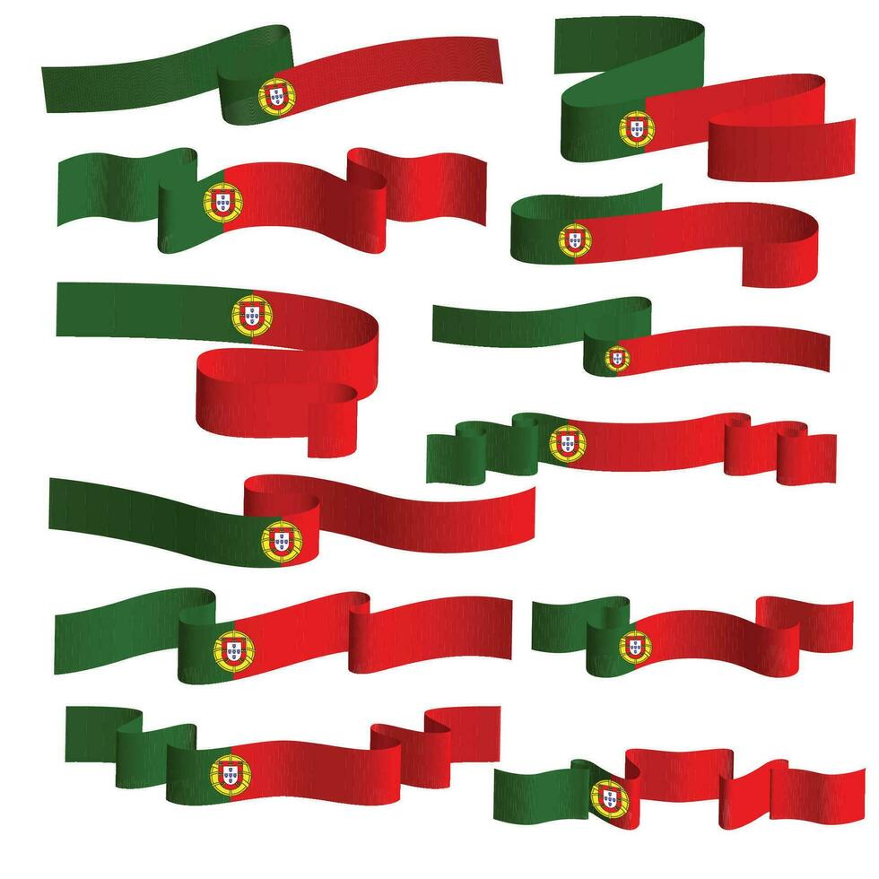 Portugal lint vlag vector element