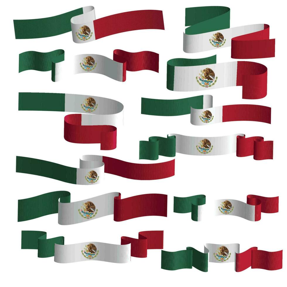 Mexico lint vlag vector element