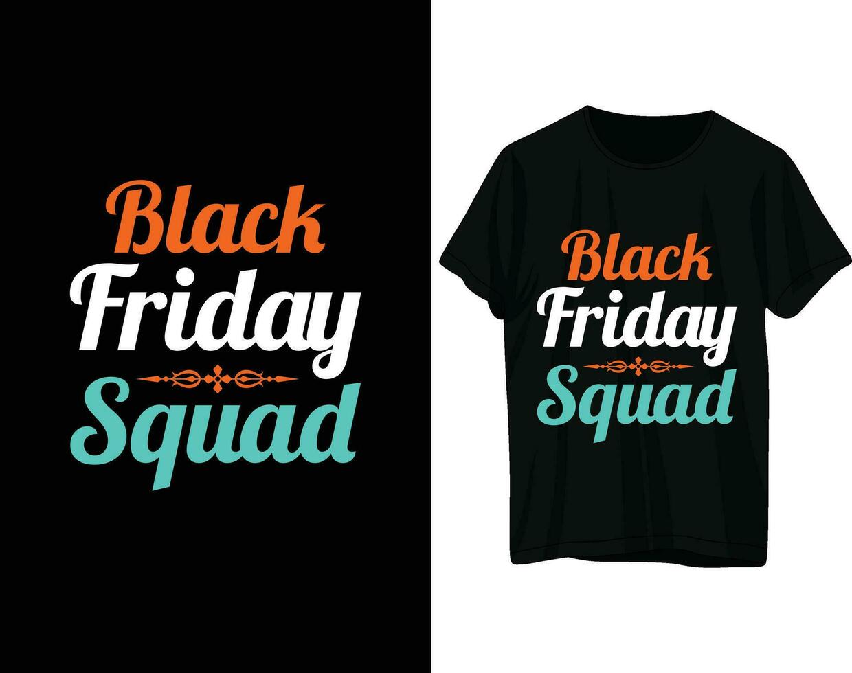 zwart vrijdag ploeg t-shirt ontwerp vector