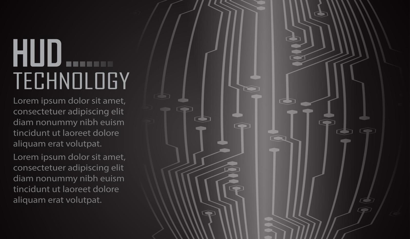 cyber circuit toekomstige technologie concept achtergrond vector