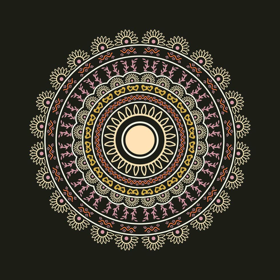 wijnoogst creatief vector mandala ontwerp