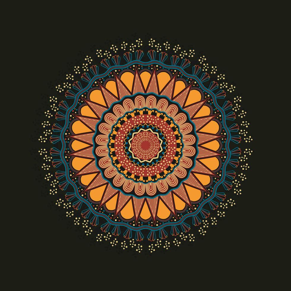 wijnoogst creatief vector mandala ontwerp