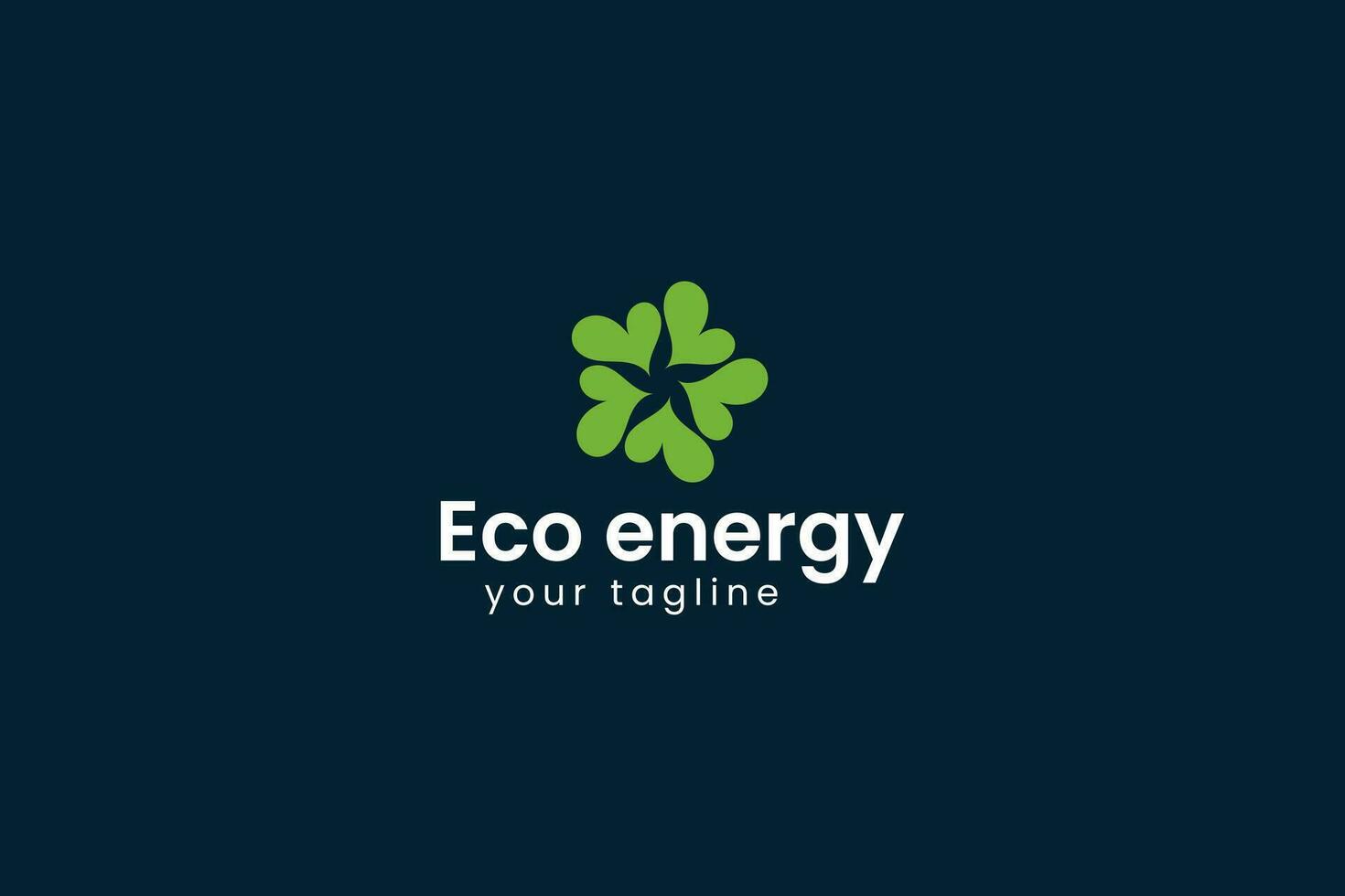 eco energie logo vector icoon illustratie