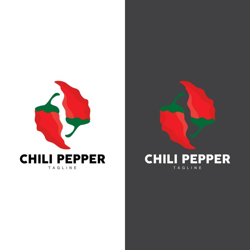 heet Chili logo sjabloon vector illustratie