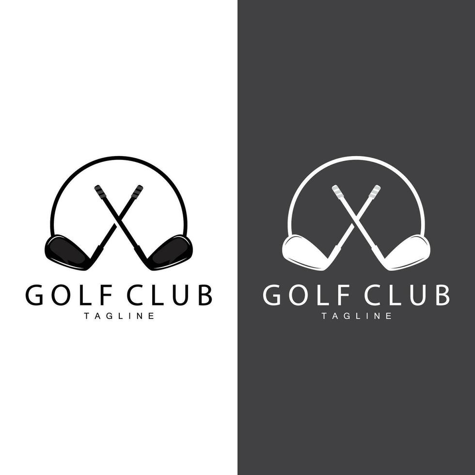 golf team sport logo ontwerp toernooi illustratie symbool sjabloon vector