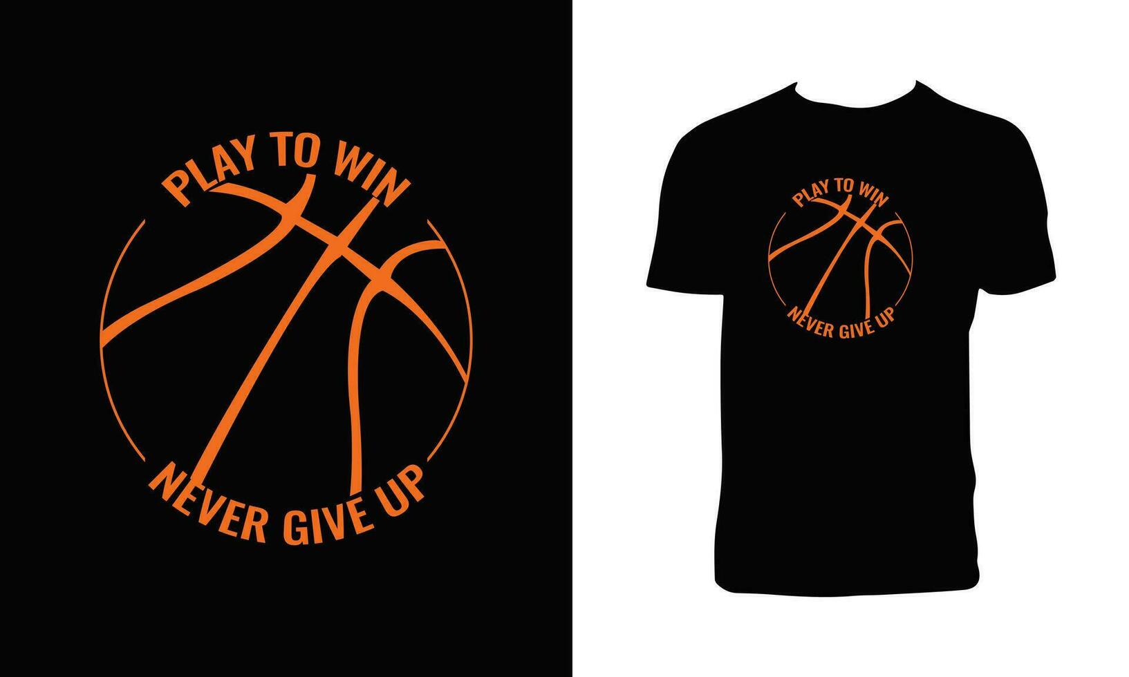 creatief basketbal t overhemd ontwerp. vector