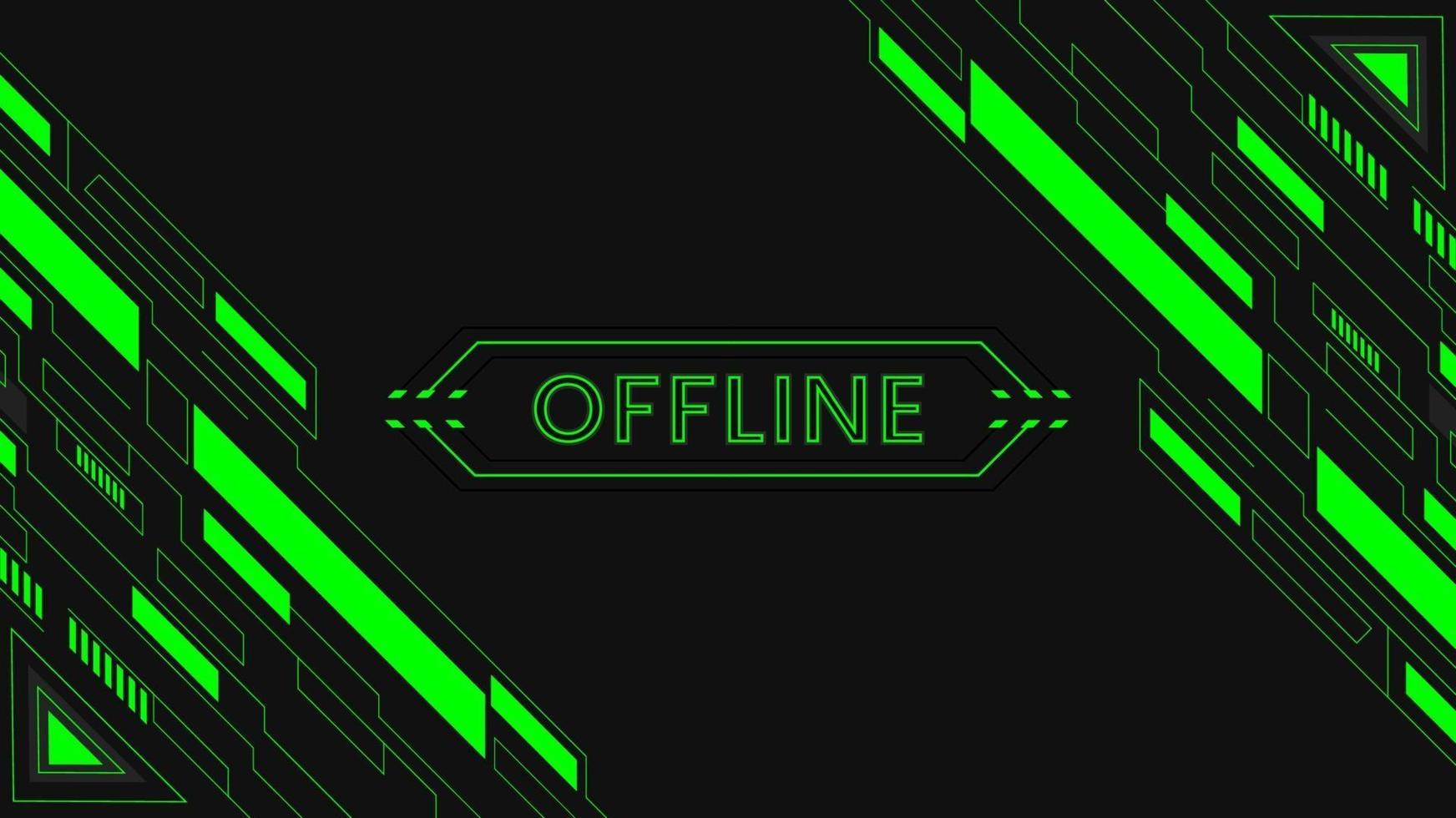 moderne groene gaming-achtergrond met geometrische vormen offline vector