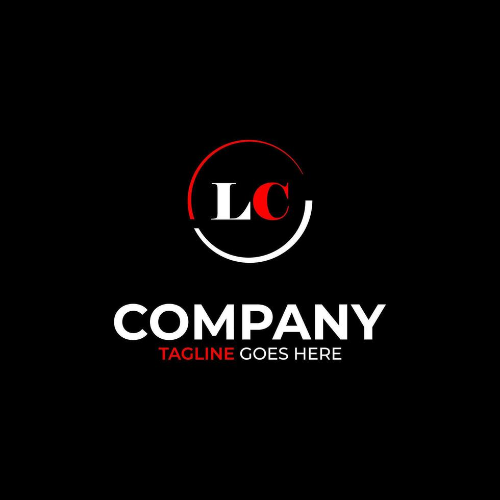 lc creatief modern brieven logo ontwerp sjabloon vector