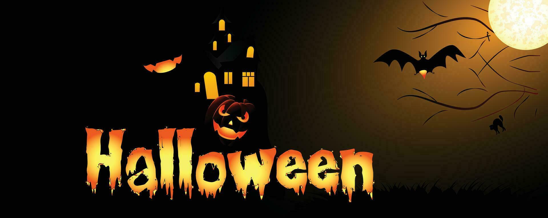 halloween eng achtergrond banier ontwerp vector