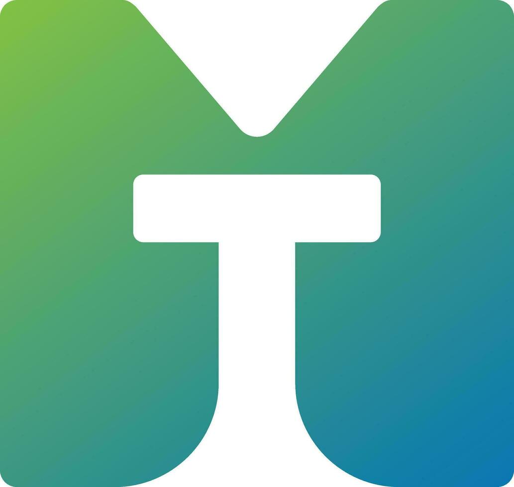 mt-logo ontwerp vector