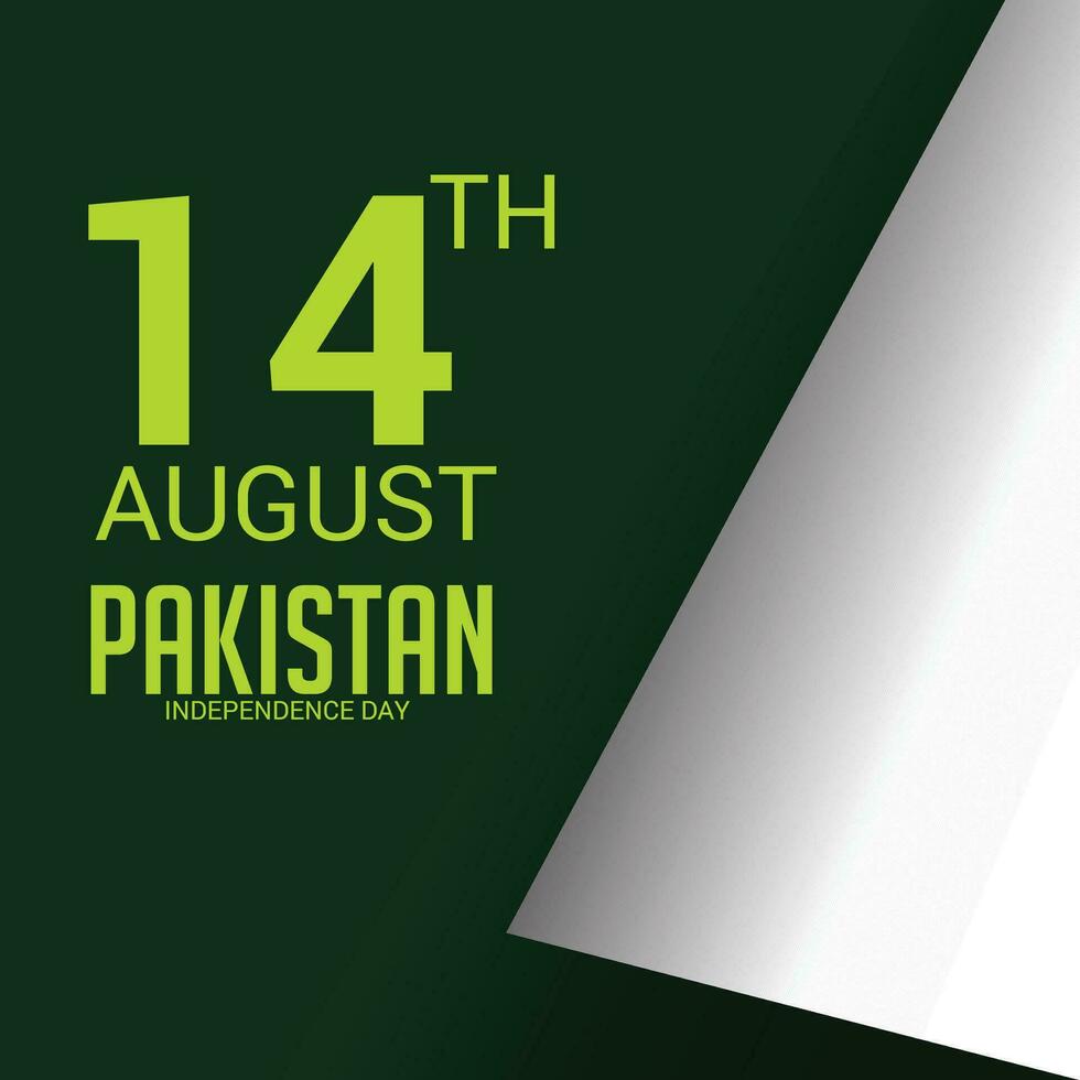 vector illustratie van een achtergrond voor Pakistan onafhankelijkheid dag.