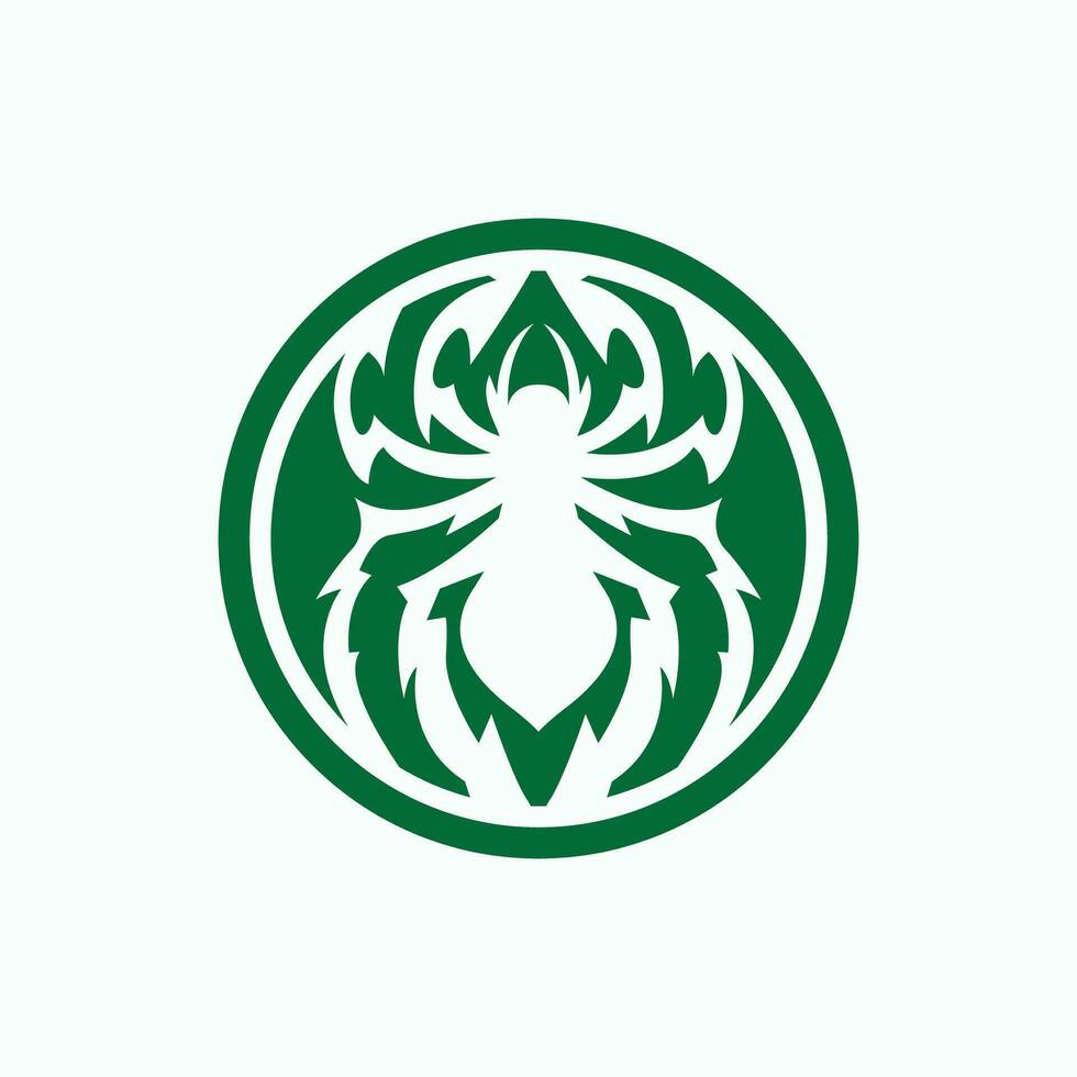 spin logo, retro wijnoogst insect vector ontwerp vector sjabloon