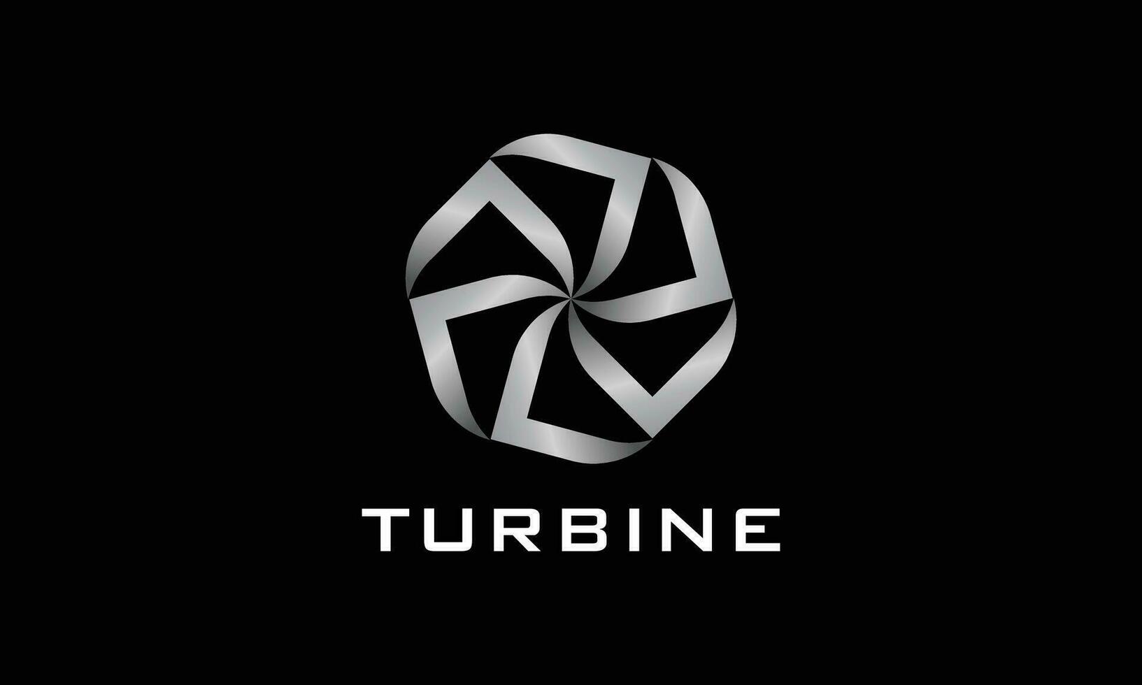 turbine logo omwenteling motor voor elektrisch bedrijf bedrijf vector