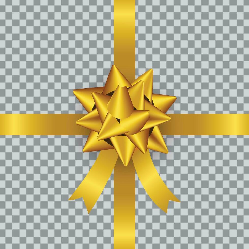 gouden lint decoratie geschenk doos ornament vector