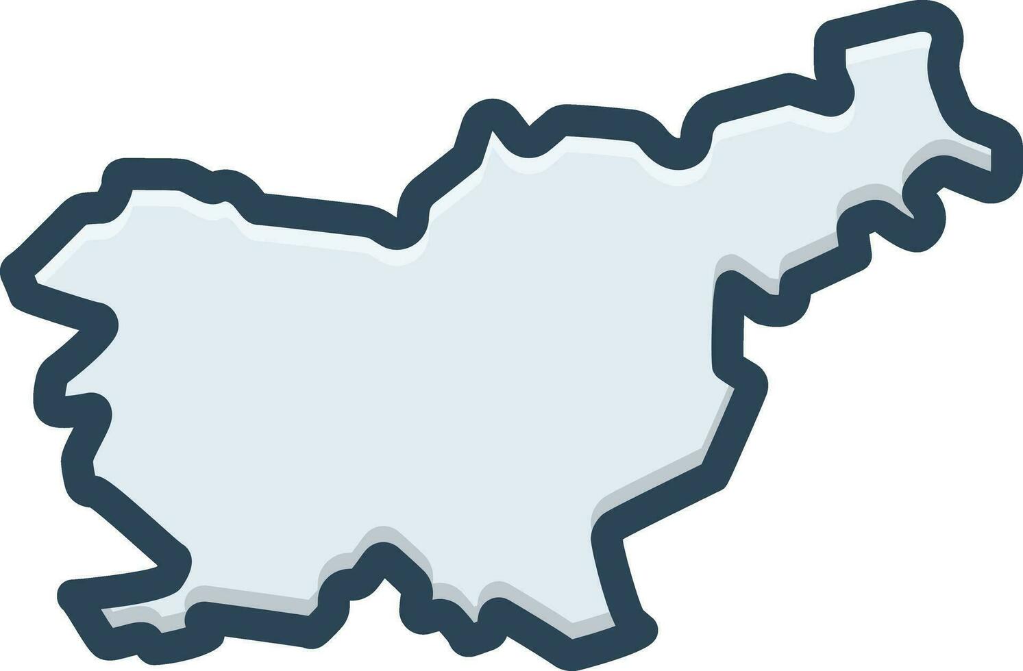 kleur icoon voor Slovenië vector