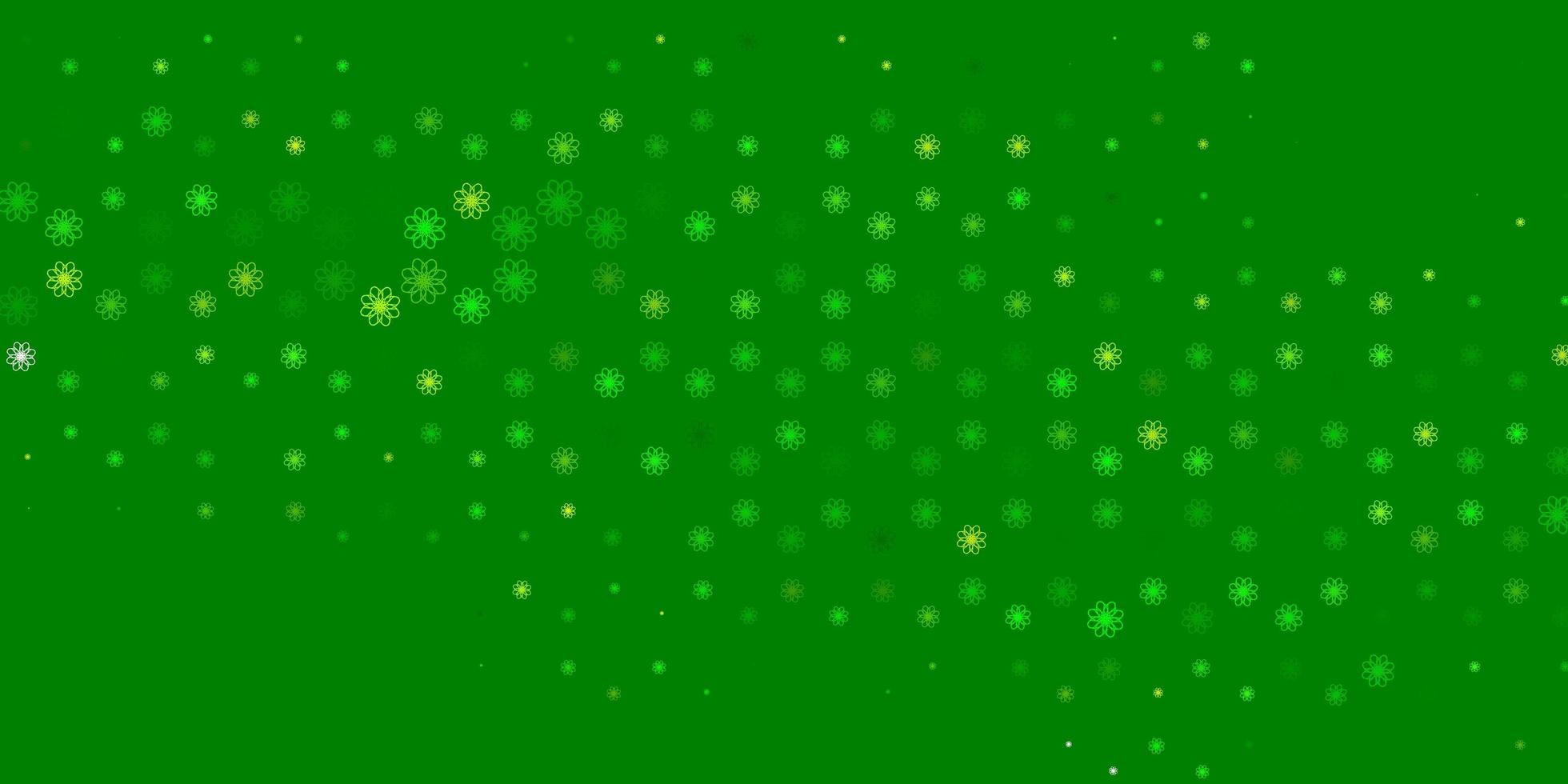 lichtblauw, groen vectorpatroon met gebogen lijnen. vector